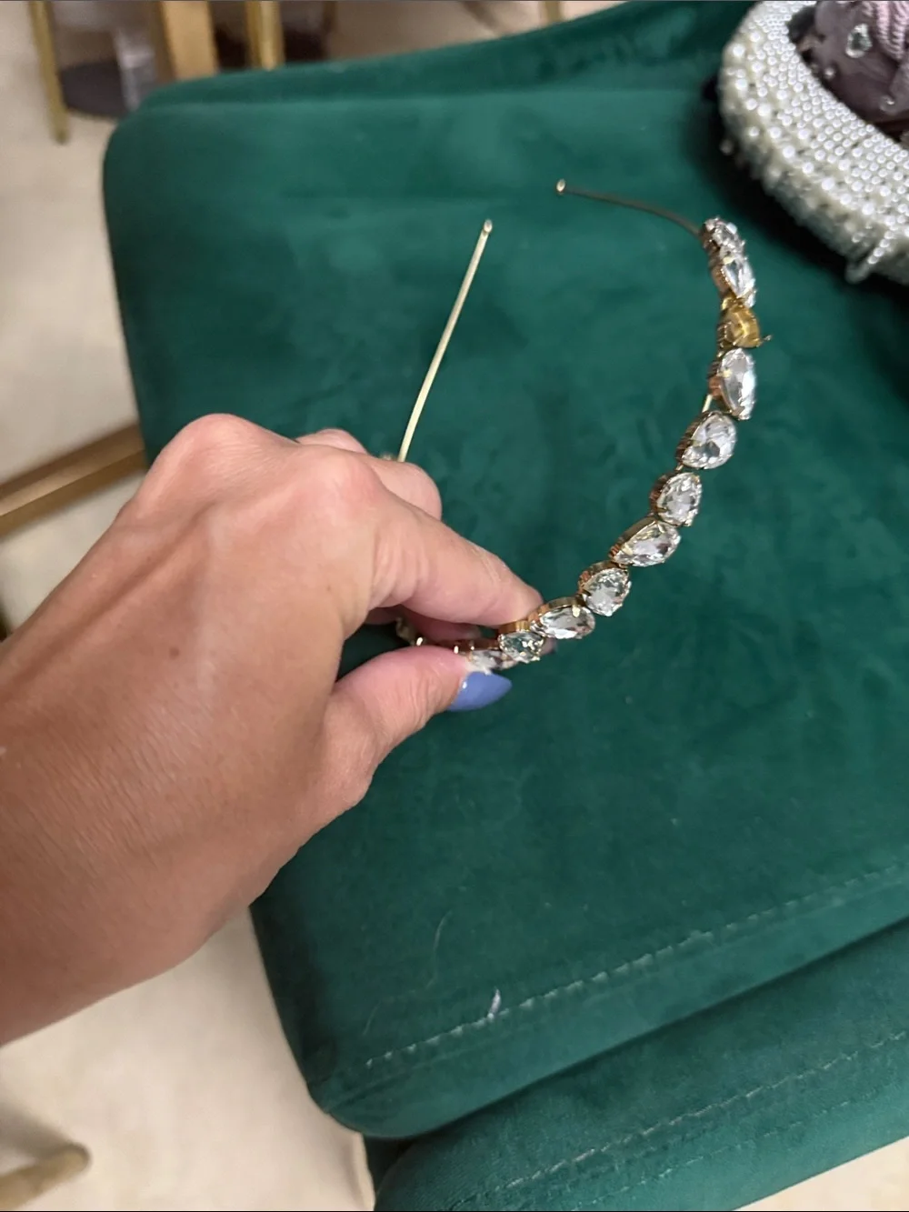 Crystal Jeweled Headband - Clear Crystal Accents - NEVER WORN BRAND NEW